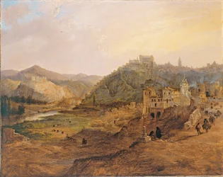 Gesamtansicht von Toledo von der Cruz de los Canónigos